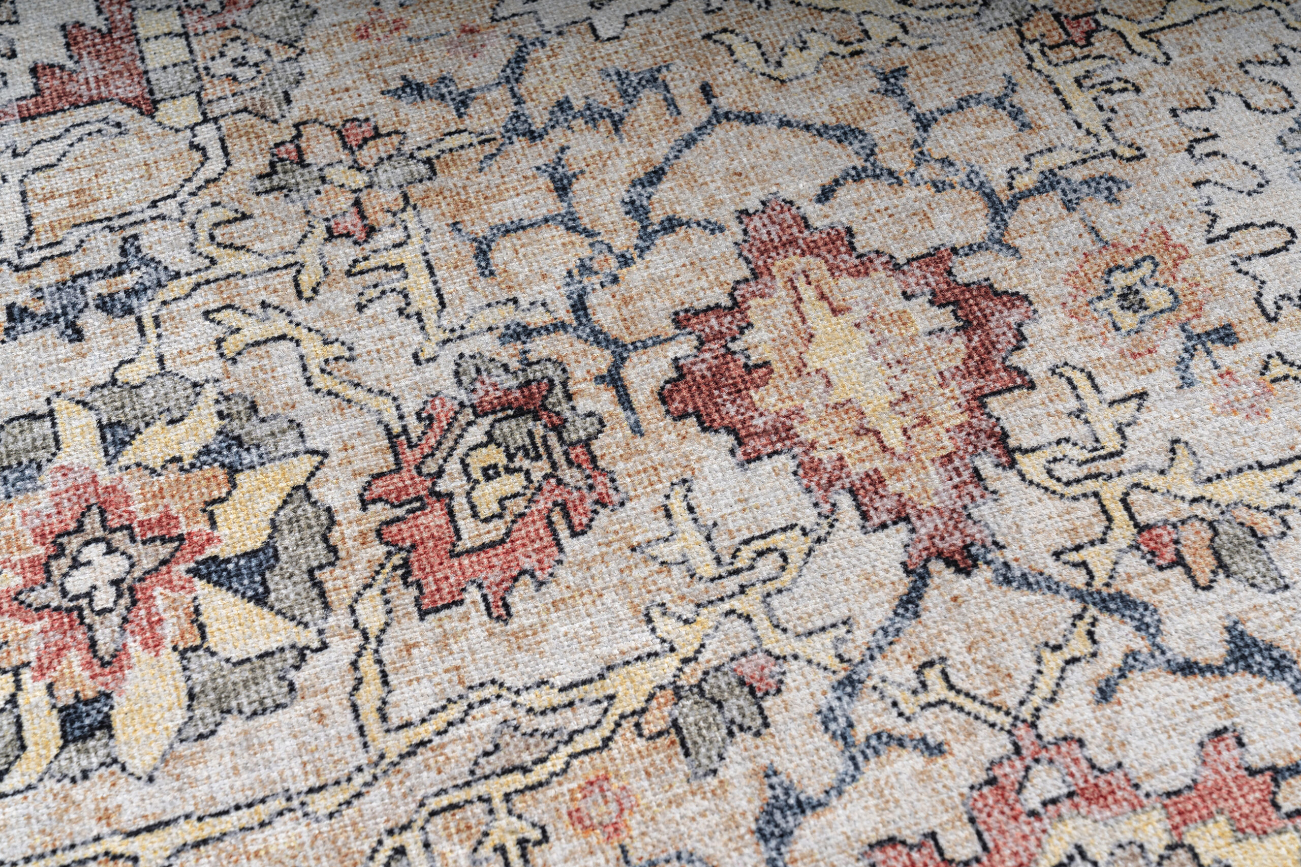 Tapis Dubai Multicolore Ornements Antidérapant