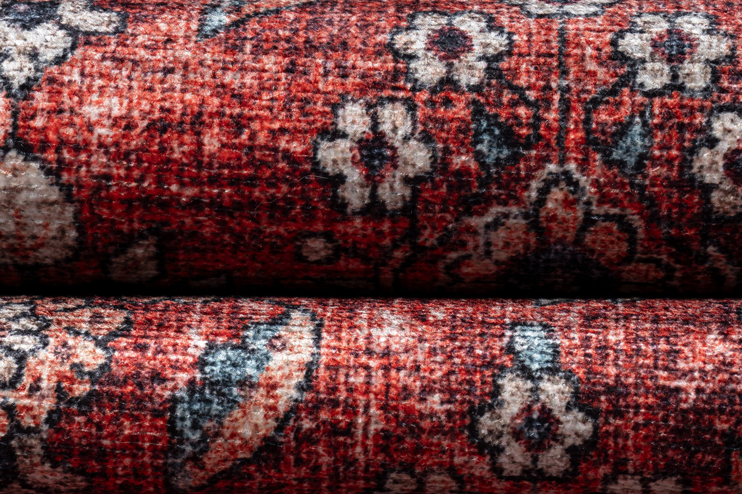 Tapis Dubai Rouge Ornements Antidérapant