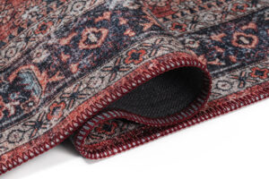 Tapis Dubai Rouge Ornements Antidérapant