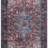 Tapis Dubai Rouge Bleu Marine Antidérapant