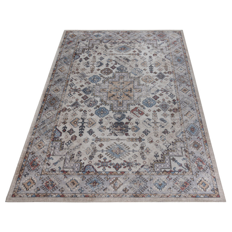 Tapis Dubai Multicolore Vintage Antidérapant