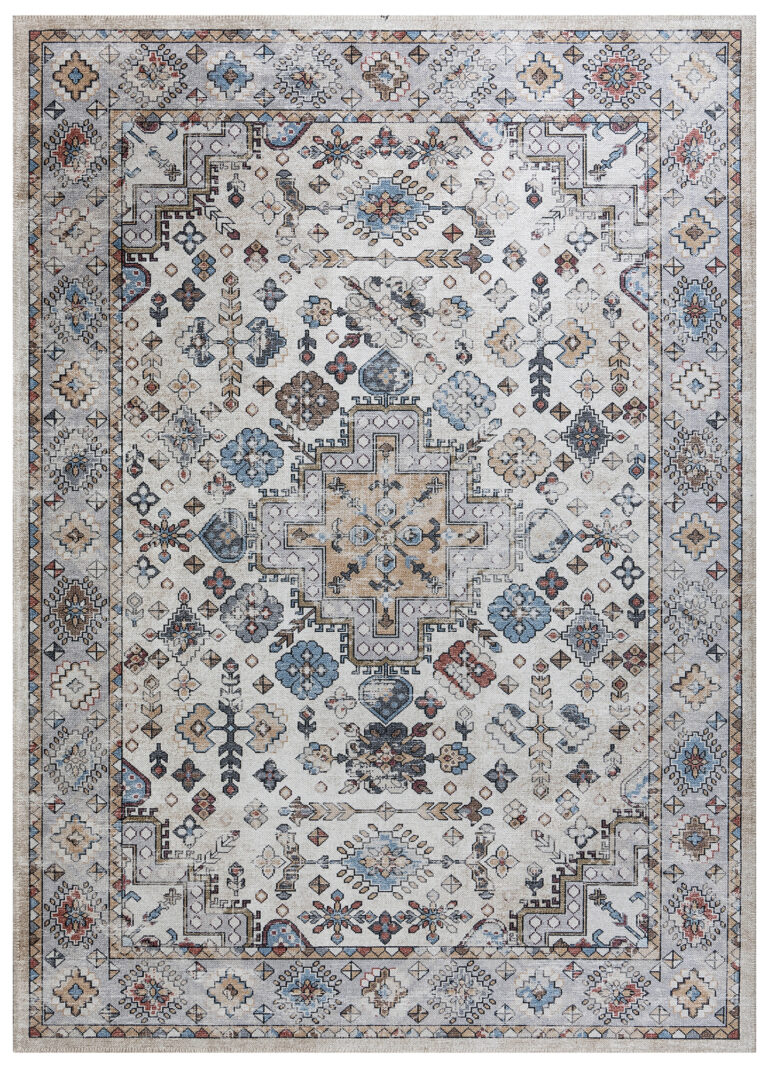 Tapis Dubai Multicolore Vintage Antidérapant