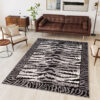 DREAM Tapis Moderne Animal Sauvage Tigre Gris Noir Fin