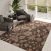 Tapis Extérieur Melissa Marron Fleurs
