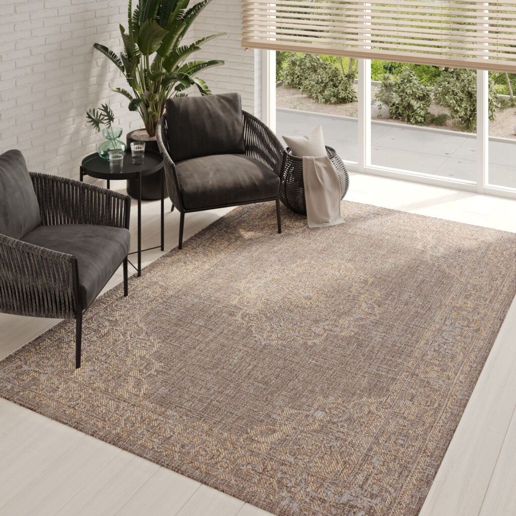 Tapis Extérieur Melissa Marron Vintage
