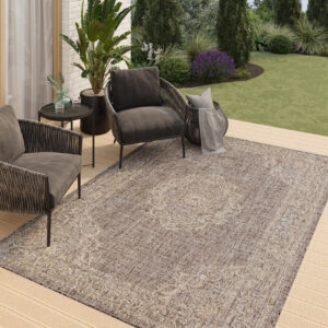 Tapis Extérieur Melissa Marron Vintage