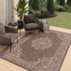 Tapis Extérieur Melissa Marron Foncé Vintage