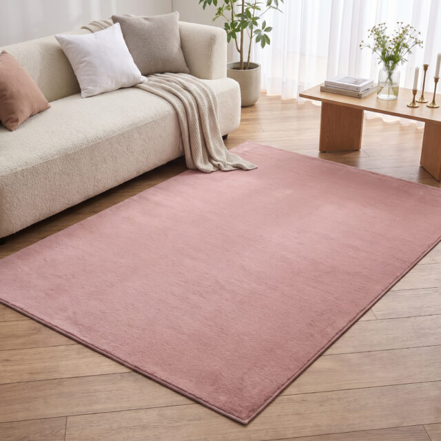 Tapis Lumi Rose Antidérapant