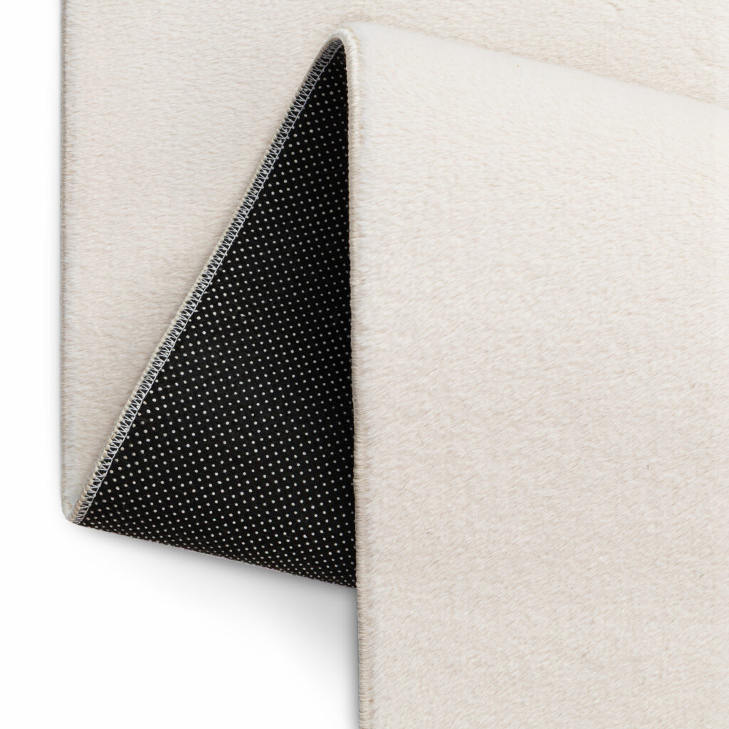 Tapis Lumi Carré Crème Antidérapant