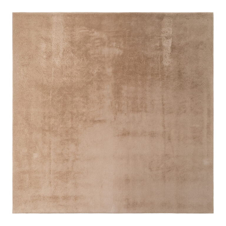 Tapis Lumi Carré Beige Antidérapant