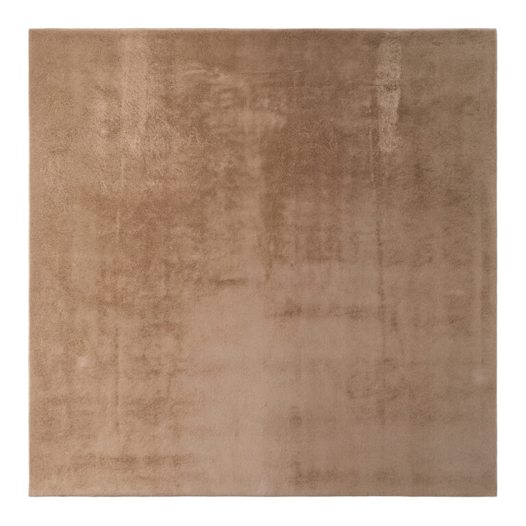 Tapis Lumi Carré Marron Antidérapant