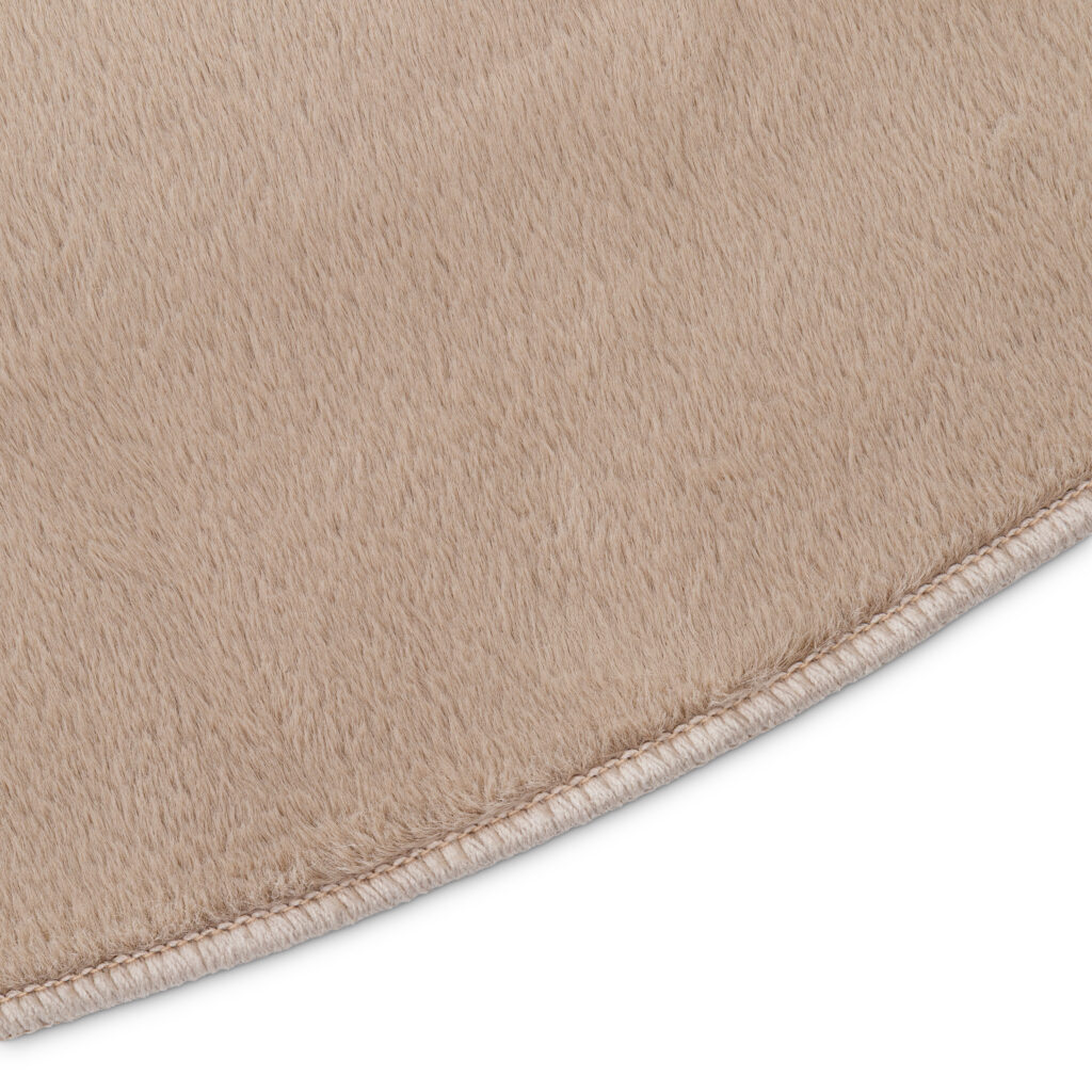 Tapis Lumi Rond Marron Antidérapant