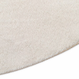 Tapis Lumi Rond Crème Antidérapant