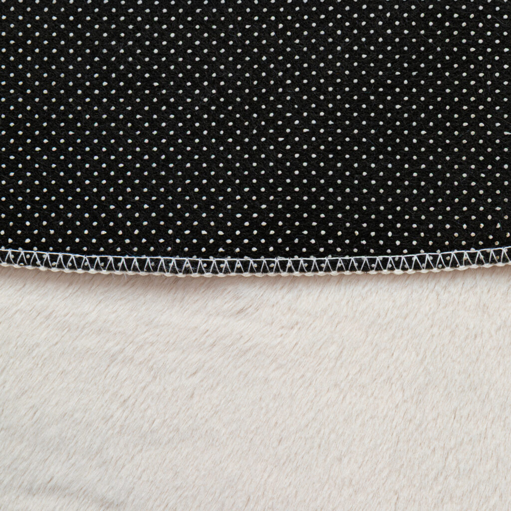 Tapis Lumi Rond Crème Antidérapant