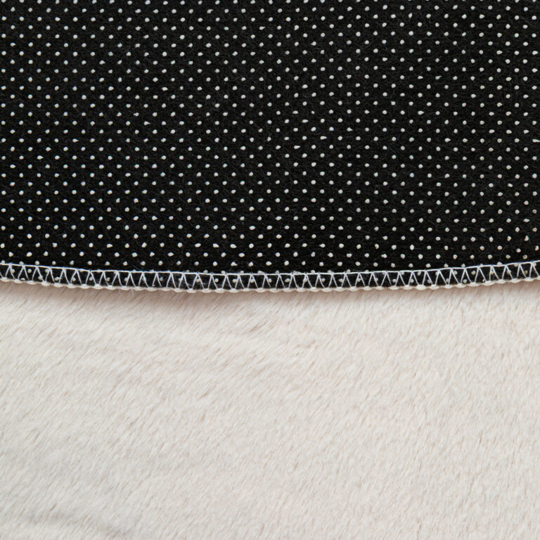 Tapis Lumi Rond Crème Antidérapant