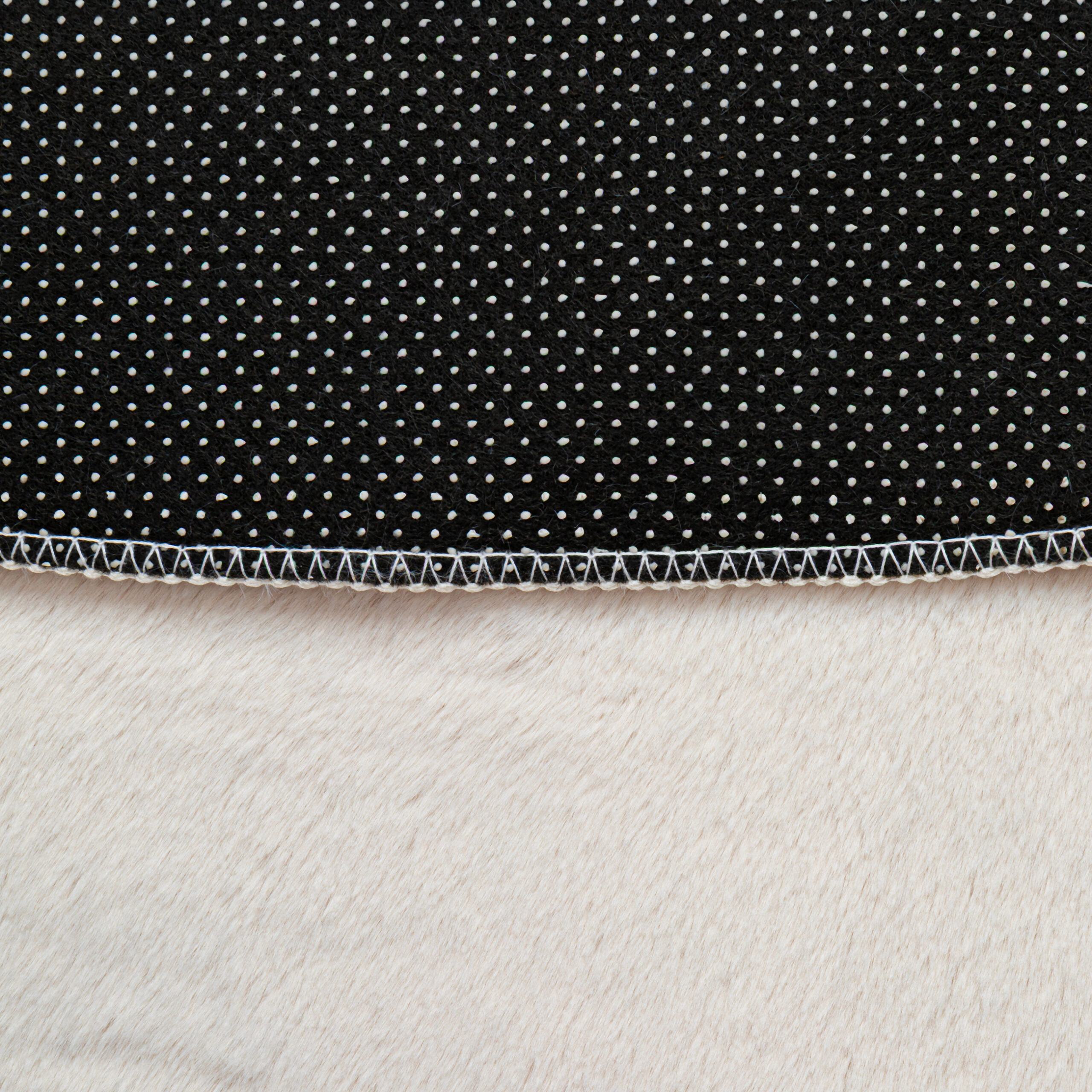 Tapis Lumi Rond Crème Antidérapant