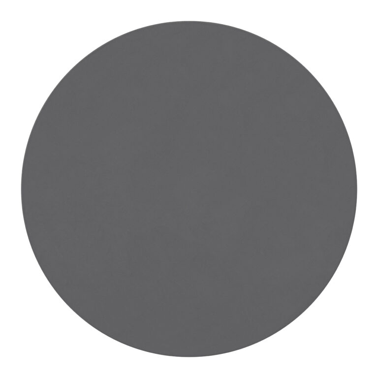 Tapis Lumi Rond Gris Foncé Antidérapant
