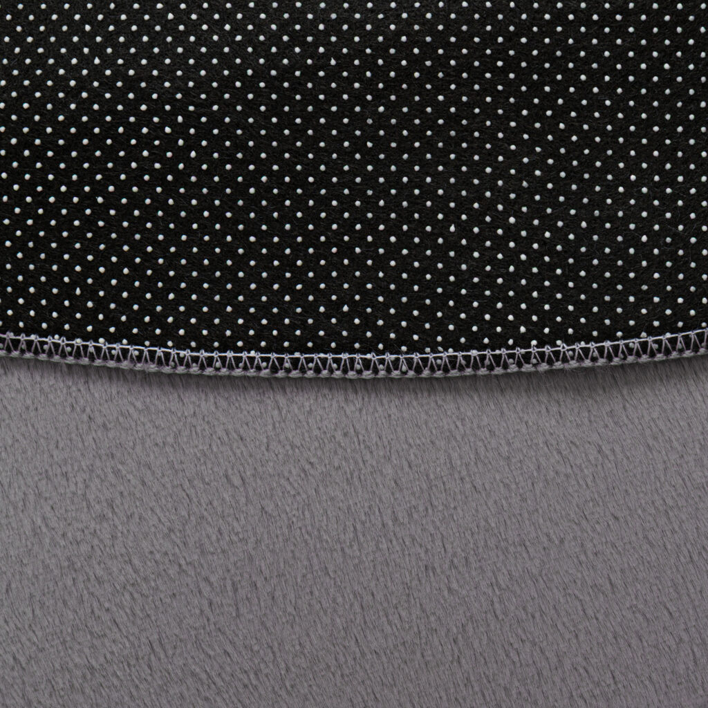 Tapis Lumi Rond Gris Foncé Antidérapant