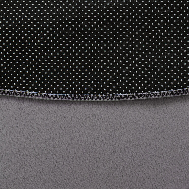 Tapis Lumi Rond Gris Foncé Antidérapant