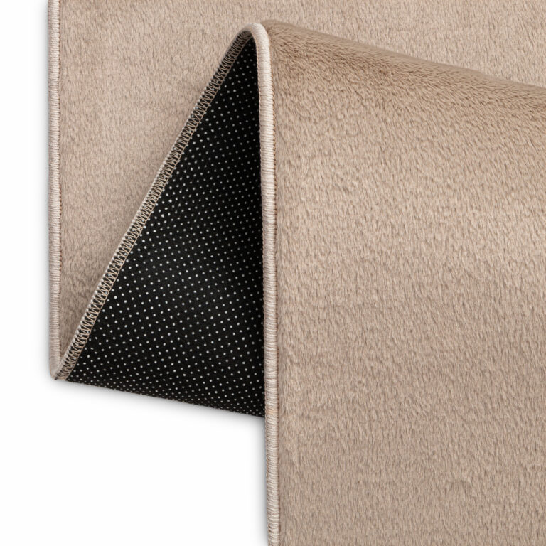 Tapis Lumi Carré Marron Antidérapant