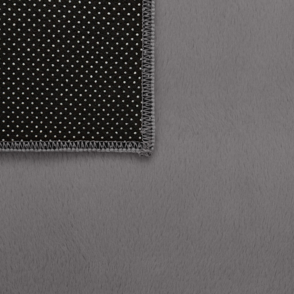 Tapis Lumi Carré Gris Foncé Antidérapant