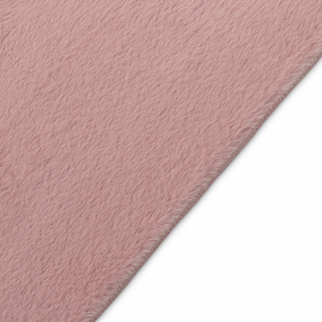 Tapis Lumi Carré Rose Antidérapant