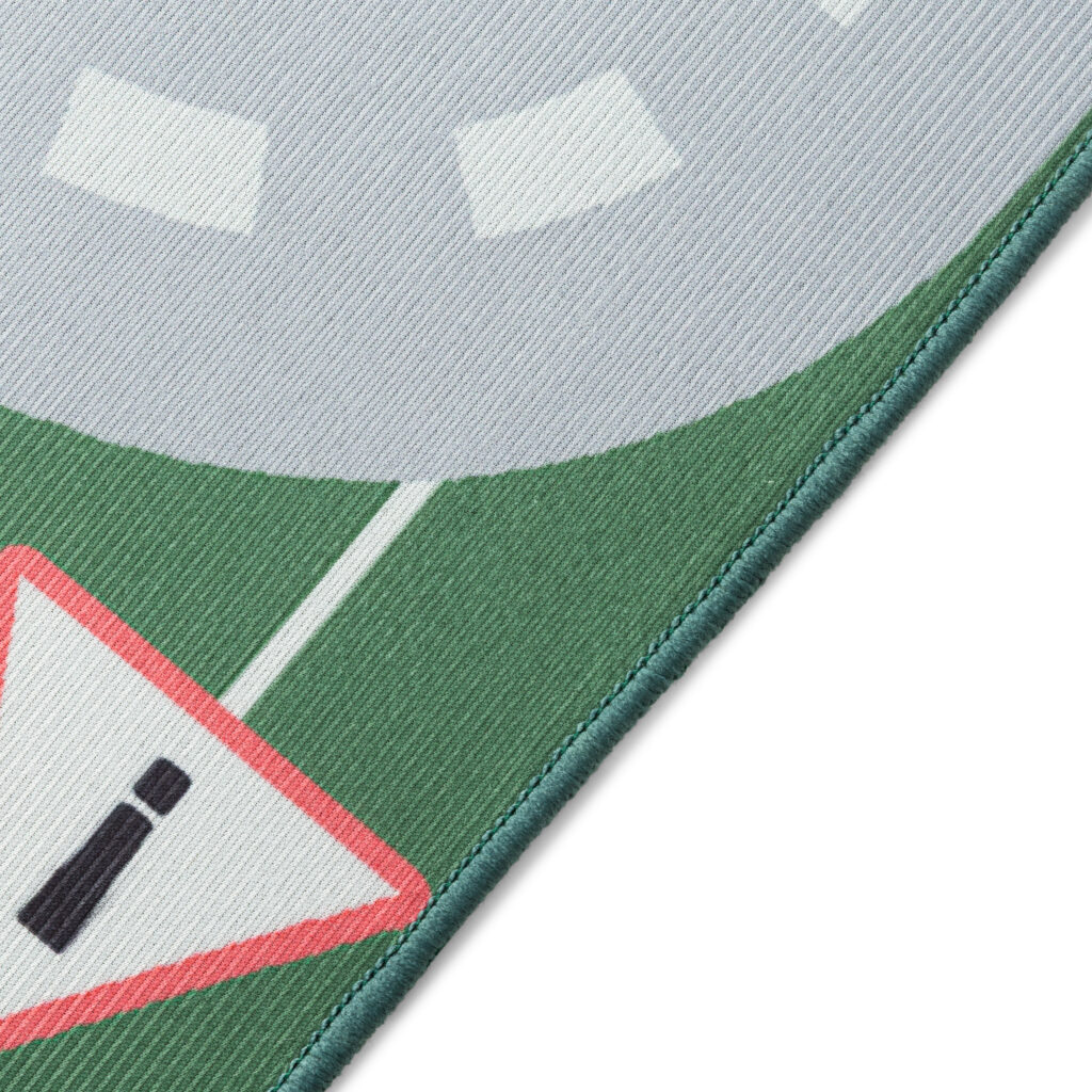 Tapis Enfant Snooki Vert Route Antidérapant