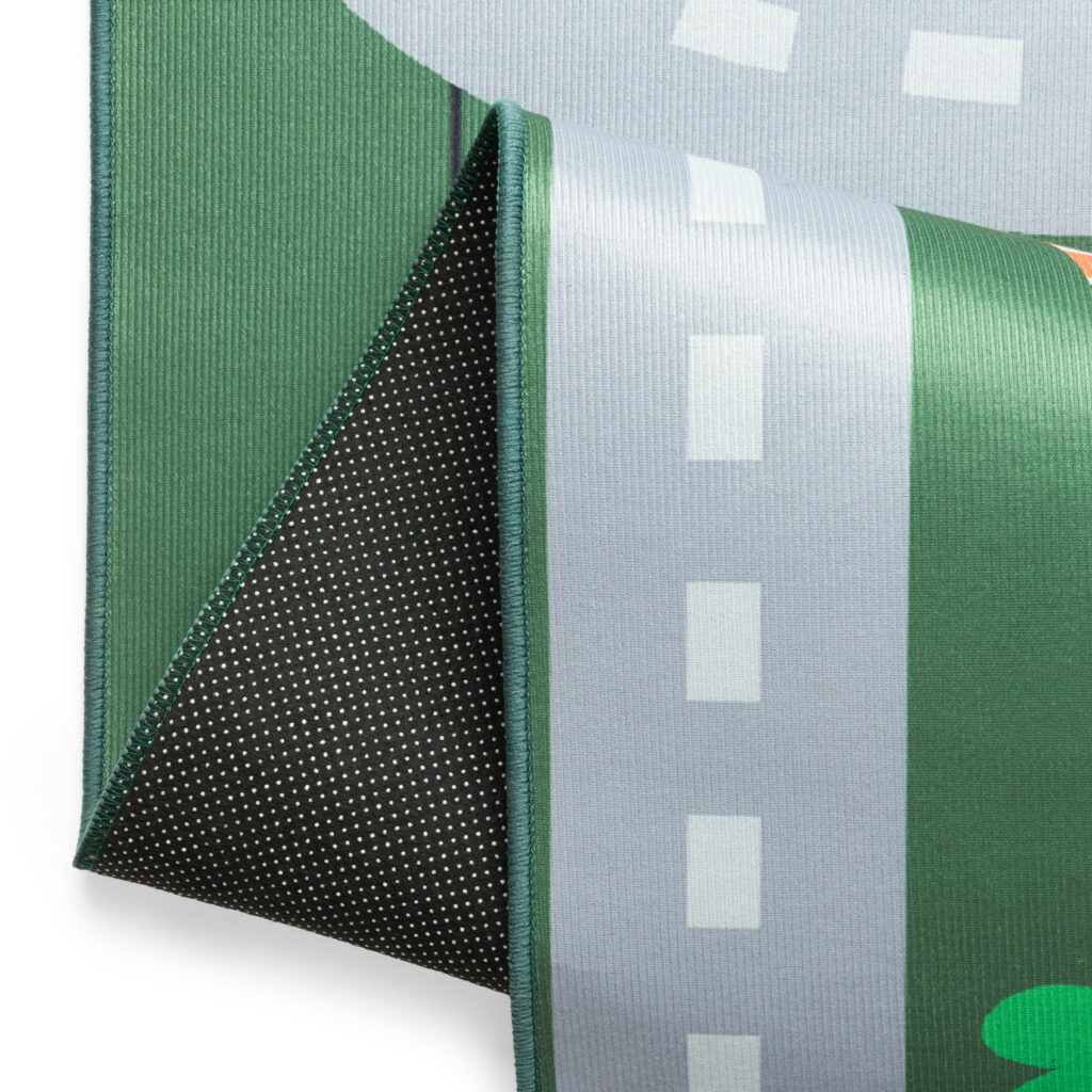 Tapis Enfant Snooki Vert Route Antidérapant