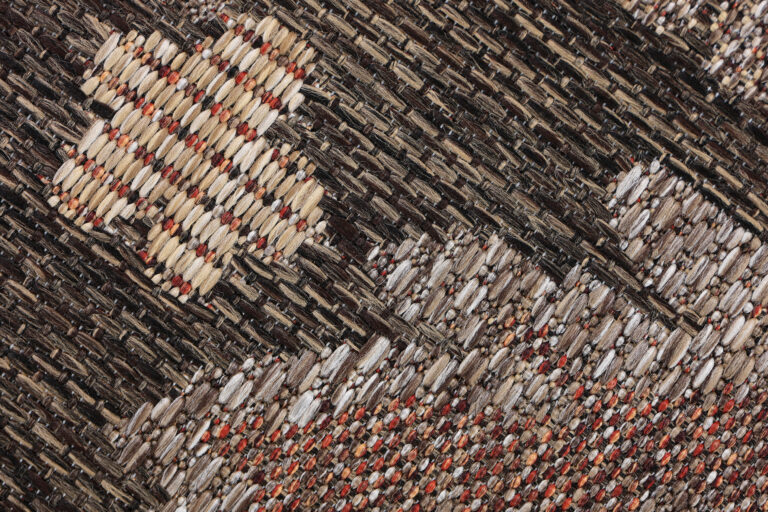 Tapis Extérieur Melissa Marron Fleurs