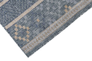 Tapis Extérieur Melissa Bleu Géométrique