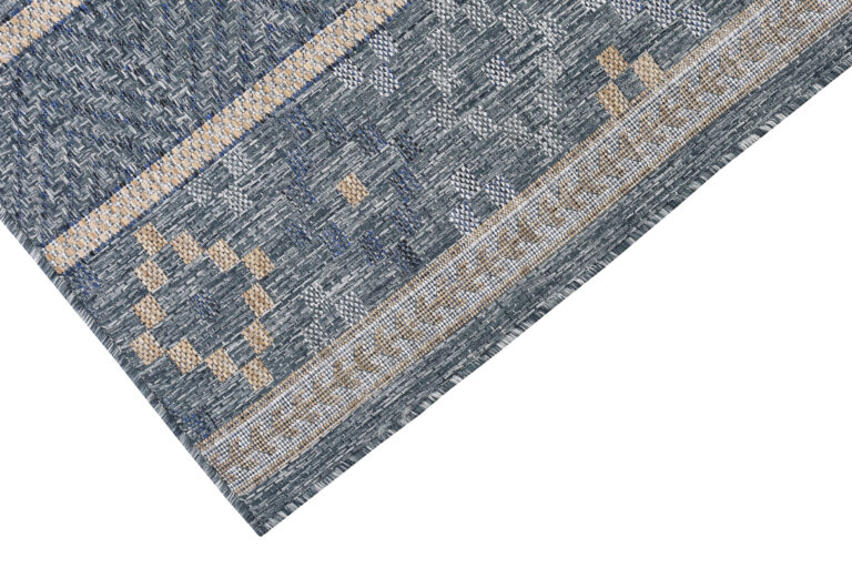 Tapis Extérieur Melissa Bleu Géométrique