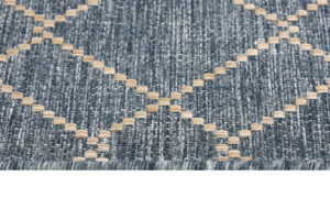 Tapis Extérieur Melissa Bleu Géométrique