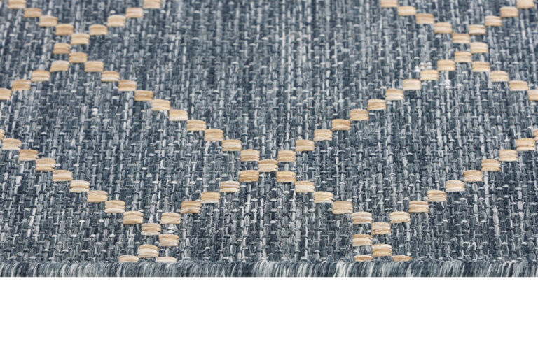 Tapis Extérieur Melissa Bleu Géométrique