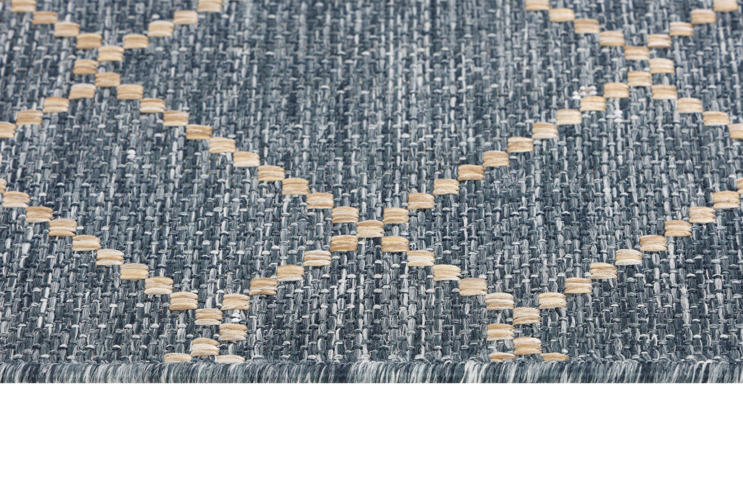 Tapis Extérieur Melissa Bleu Géométrique