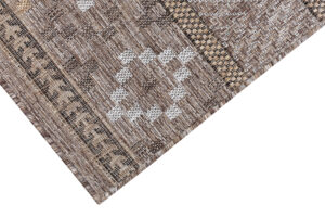 Tapis Extérieur Melissa Marron Géométrique