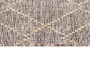 Tapis Extérieur Melissa Marron Géométrique