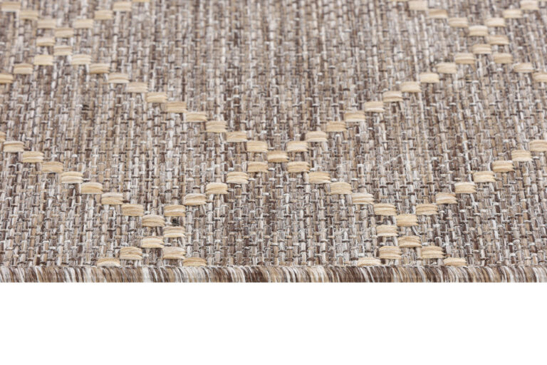 Tapis Extérieur Melissa Marron Géométrique