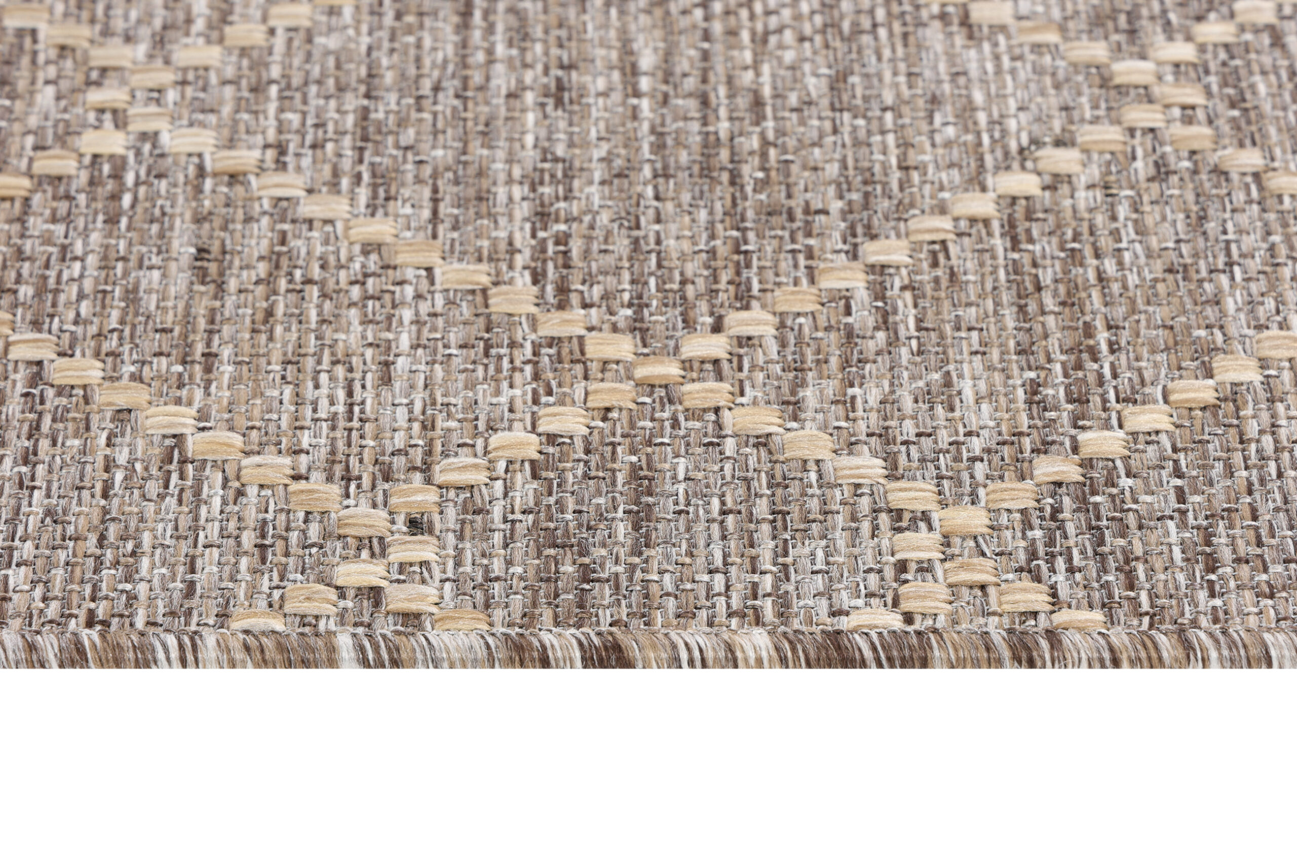 Tapis Extérieur Melissa Marron Géométrique