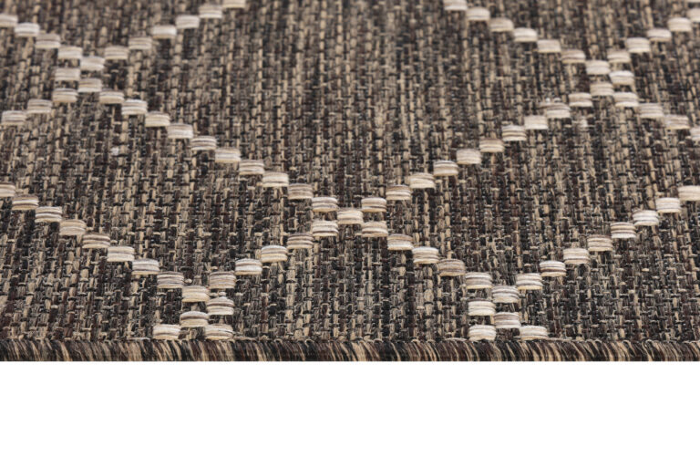 Tapis Extérieur Melissa Marron Foncé Géométrique