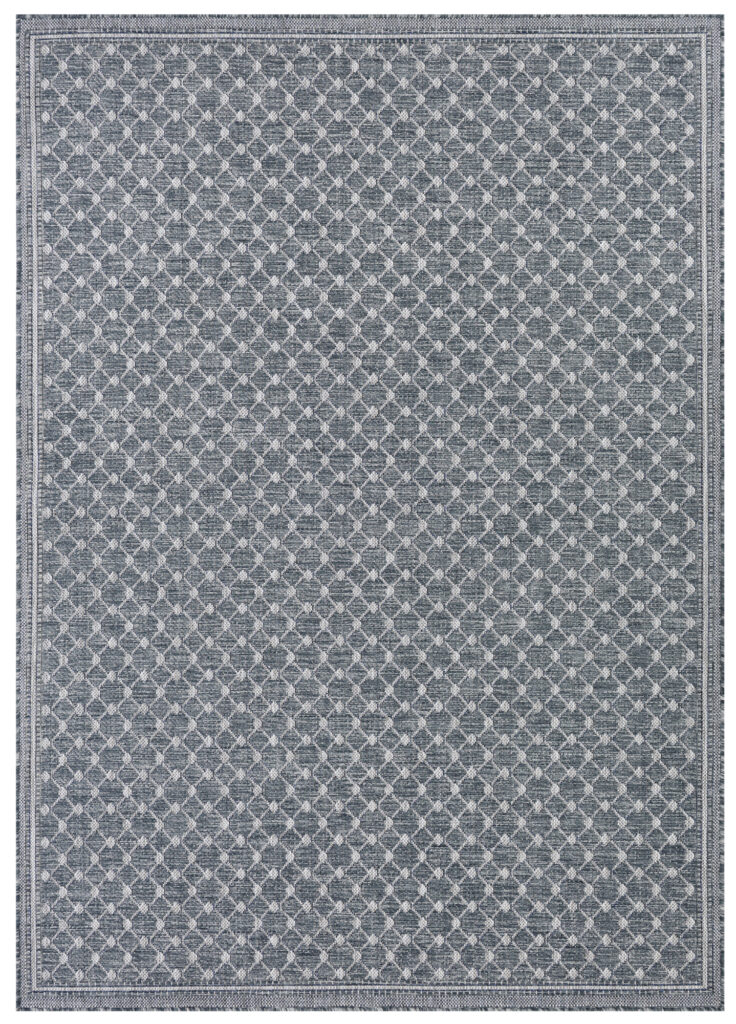 Tapis Extérieur Melissa Bleu Losanges