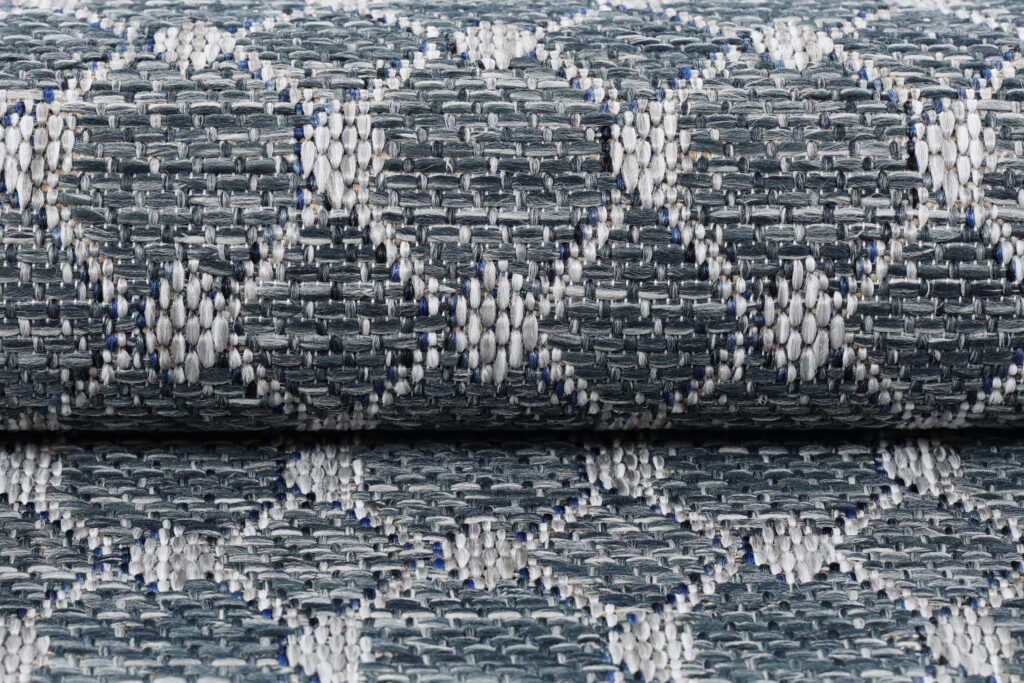 Tapis Extérieur Melissa Bleu Losanges
