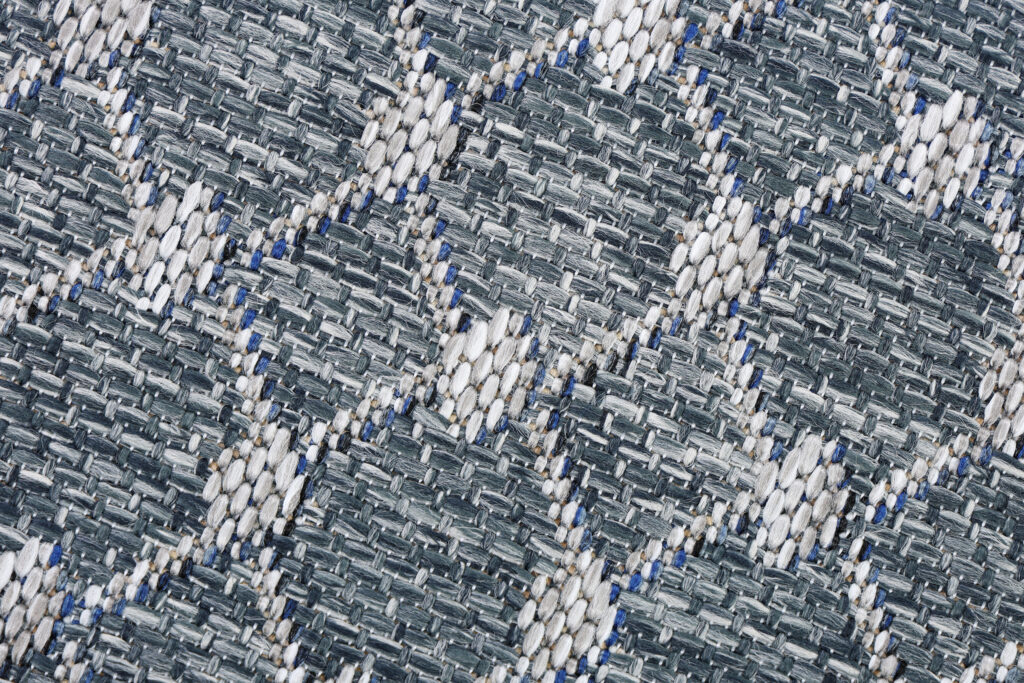 Tapis Extérieur Melissa Bleu Losanges