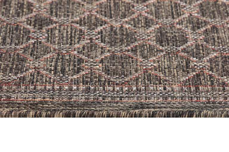 Tapis Extérieur Melissa Marron Foncé Losanges
