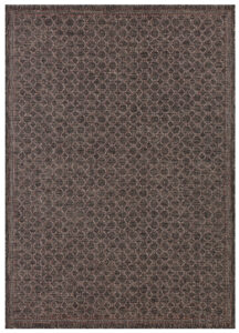Tapis Extérieur Melissa Marron Foncé Losanges