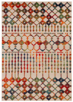 Tapis Extérieur Patio Multicolore Géométrique