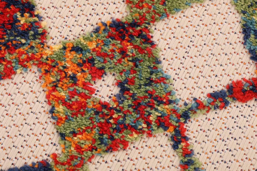 Tapis Extérieur Patio Multicolore Géométrique