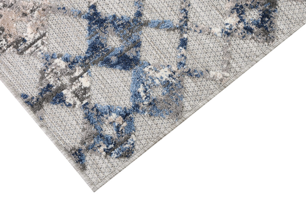 Tapis Extérieur Patio Gris Géométrique