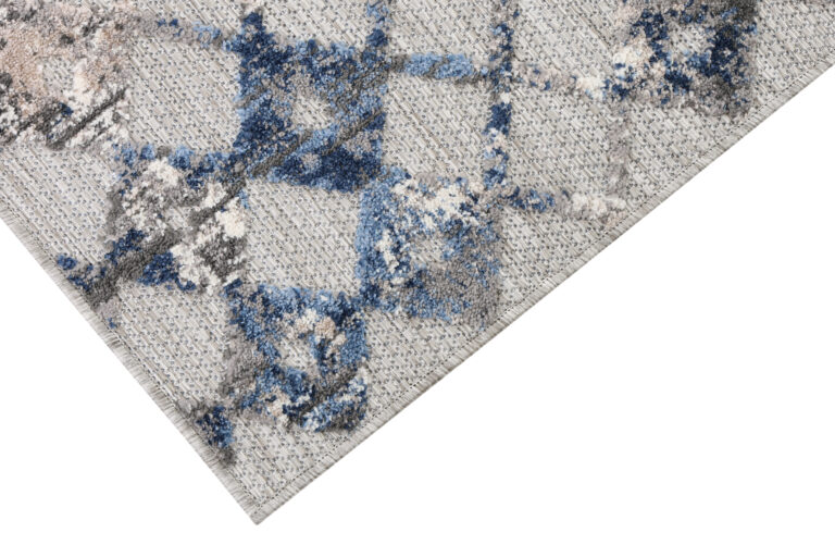 Tapis Extérieur Patio Gris Géométrique