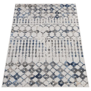 Tapis Extérieur Patio Gris Géométrique