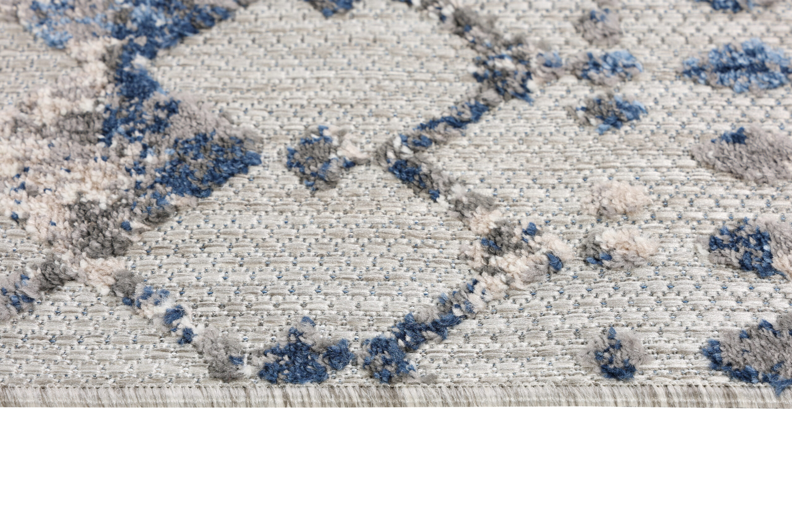 Tapis Extérieur Patio Gris Géométrique